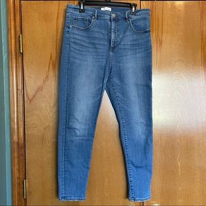 LOFT classic high waisted skinny ankle jeans